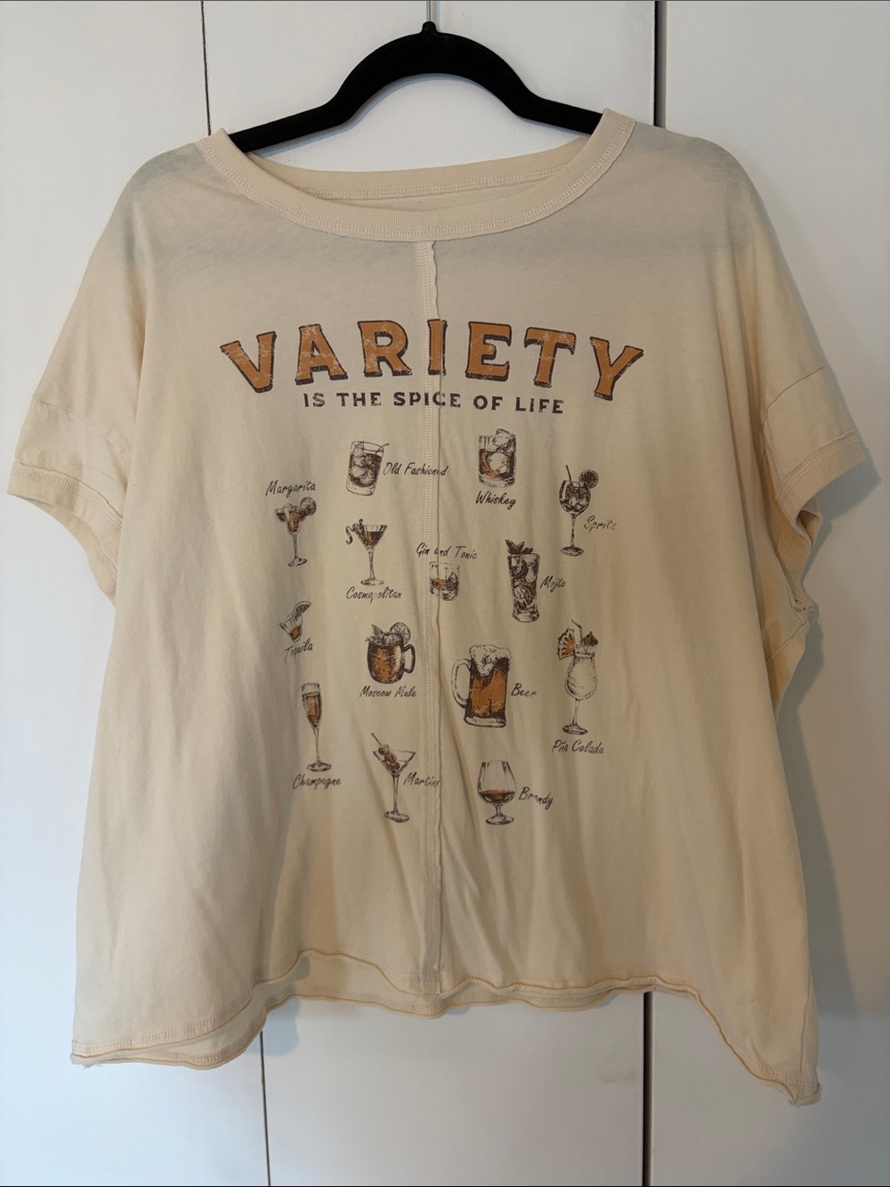 Variety Graphic Short Sleeve Tee - Cream